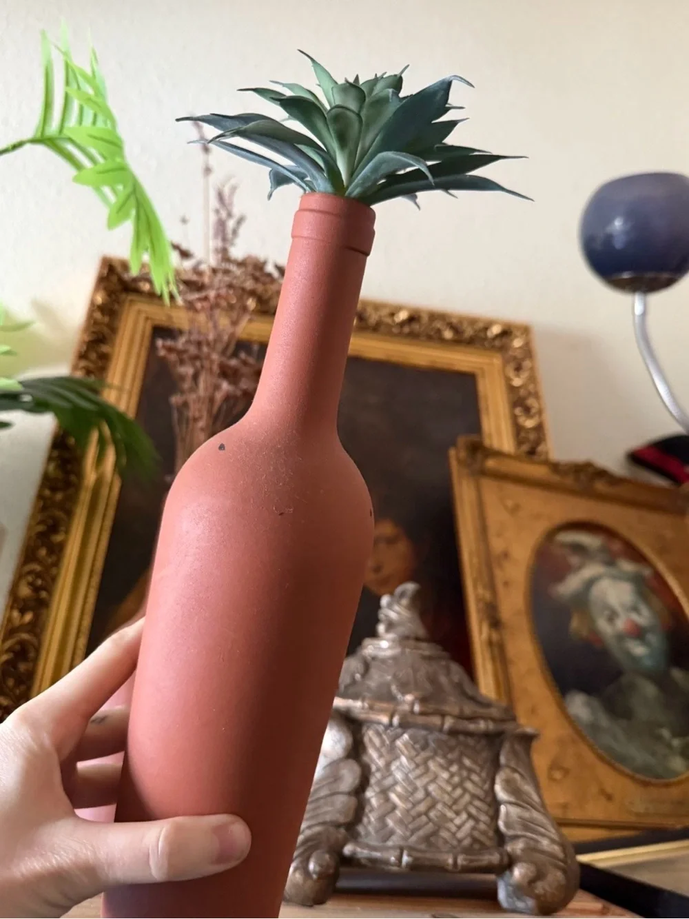 Rust Terracotta Decorative Bottle Vases set of 2